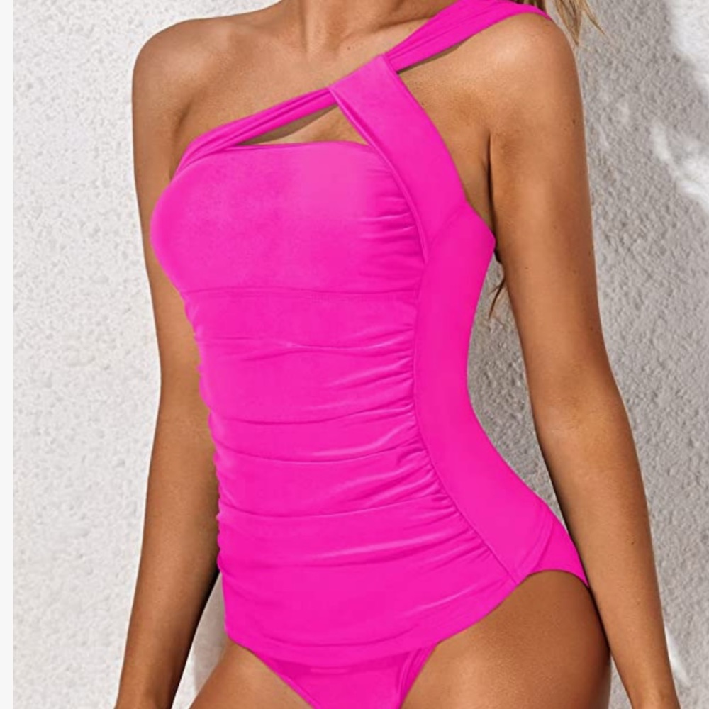 NWT Hot tankini! Hot / Neon pink, she’s a showstopper! - Picture 2 of 8